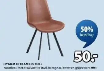 Jysk HYGUM EETKAMERSTOEL aanbieding