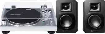 Coolblue Audio Technica AT-LP120XUSBHC + Audio-Technica ATH-SP3X Zwart aanbieding