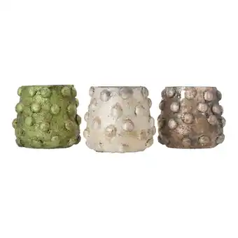 Van Cranenbroek Theelichthouder 9x9cm 3ass nc aanbieding