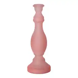 Van Cranenbroek Kaarshouder glas 10x30cm roze nc 2ass aanbieding