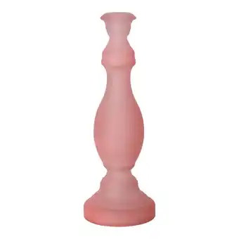Van Cranenbroek Kaarshouder glas 10x30cm roze nc 2ass aanbieding