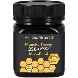 Holland & Barrett Holland & Barrett Manukahoning 250+ MGO Monofloraal - 250g aanbieding