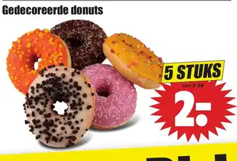 Dirk Gedecoreerde donuts 5st aanbieding