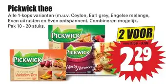 Dirk Pickwick thee 2*10/20st aanbieding