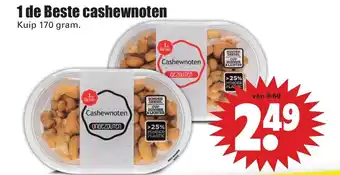 Dirk Cashewnoten 170g aanbieding