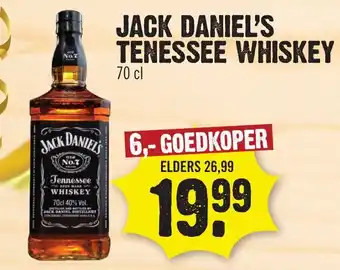 Dirk Jack Daniel's Tenessee Whiskey 700ml aanbieding