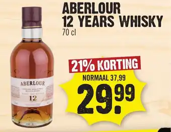 Dirk Aberlour 12 years scotch whisky 700ml aanbieding