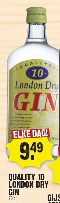 Dirk Quality 10 London Dry Gin 700ml aanbieding