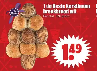 Dirk Kerstboom breekbrood wit aanbieding