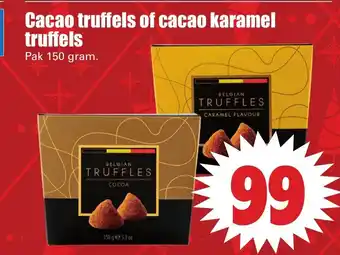 Dirk Cacao truffels of Cacao karamel truffels 150g aanbieding