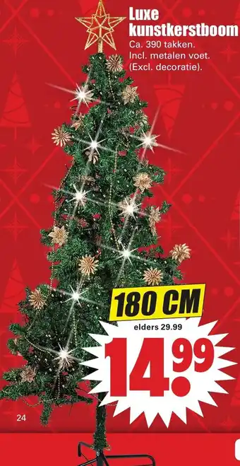 Dirk Luxe kunstkerstboom 180cm aanbieding