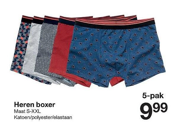 Heren Boxer D'oh Ho Ho Aanbieding bij Zeeman