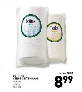 De Kweker Bettine verse geitenkaas 1 kilo aanbieding