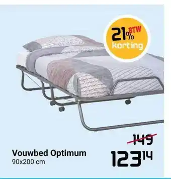 Beddenreus Vouwbed optimum 90x200 cm aanbieding