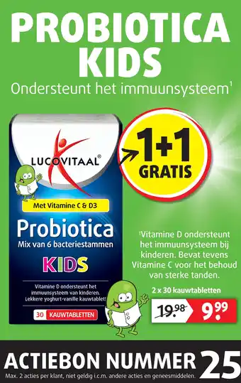 Lucovitaal Probiotica Kids aanbieding