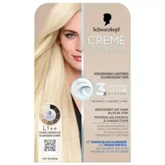 De Online Drogist Schwarzkopf Creme Supreme Crèmekleuring L1++ Extreme Lightener Plus aanbieding