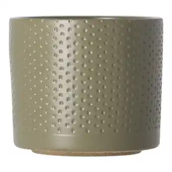 Van Cranenbroek Pot Era rond groen relief 9x10cm aanbieding