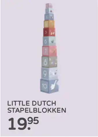 Prenatal Little Dutch Stapelblokken aanbieding