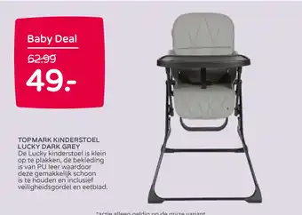 Prenatal Topmark Kinderstoel Lucky Dark Grey aanbieding