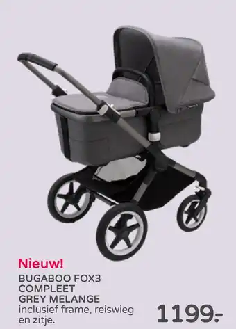 Prenatal Bugaboo Fox3 Compleet Grey Melange aanbieding