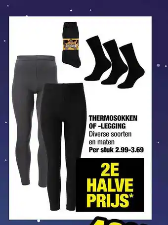 Big Bazar Thermosokken Of -Legging aanbieding