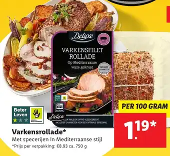 Lidl Varkensrollade aanbieding