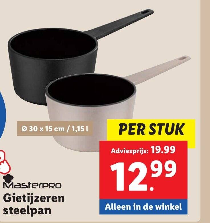 Gietijzeren braadpan 26 x 9 cm online kopen