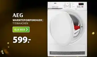 Expert AEG Warmtepompdroger | T7DBAACHEN aanbieding