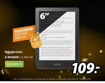 Expert Rakuten Kobo E-Reader | Clara HD aanbieding