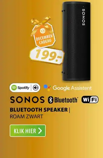 Expert Sonos Bluetooth Speaker | Roam Zwart aanbieding