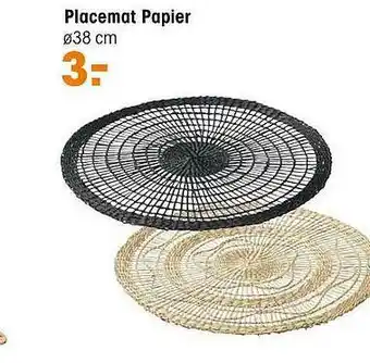 Kwantum Placemat Papier ø38 Cm aanbieding