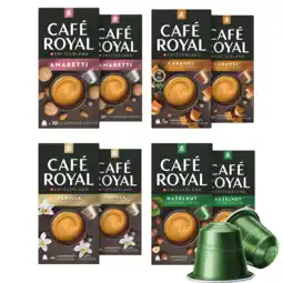 Koffievoordeel.nl Proefpakket Café Royal gearomatiseerde koffies - 80 koffiecups aanbieding