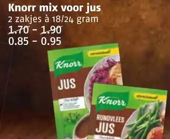 Poiesz Knorr mix voor jus aanbieding