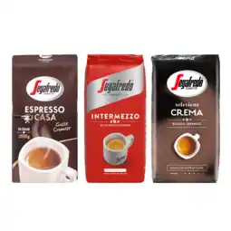 Koffievoordeel.nl Proefpakket Segafredo - 3 KG koffiebonen aanbieding
