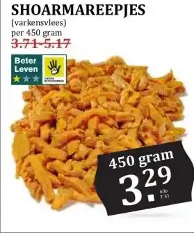 MCD Supermarkt SHOARMAREEPJES aanbieding