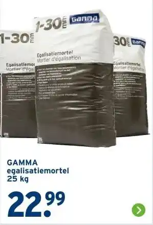 GAMMA GAMMA egalisatiemortel 25 kg aanbieding