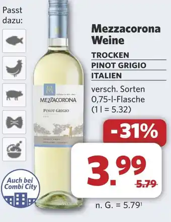 Combi Mezzacorona Weine aanbieding