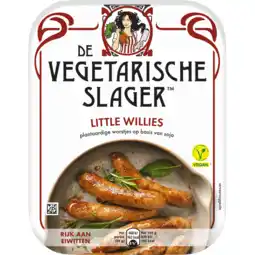 Jumbo De Vegetarische Slager Little Willies Vegan 160 g aanbieding