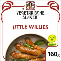 Jumbo De Vegetarische Slager Little Willies Vegan 160 g aanbieding