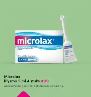 DA Microlax Klysma 5 ml 4 stuks aanbieding