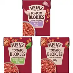 Albert Heijn Heinz tomatenblokjes combi pakket aanbieding