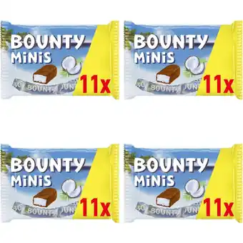 Albert Heijn Bounty Minis repen uitdeelzak 4-pack aanbieding