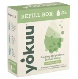 De Online Drogist Yokuu Handzeep Cucumber Mint Refill Box aanbieding
