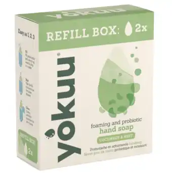 De Online Drogist Yokuu Handzeep Cucumber Mint Refill Box aanbieding