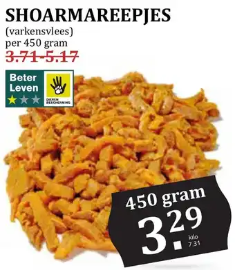 De Boerenschuur Shoarmareepjes aanbieding