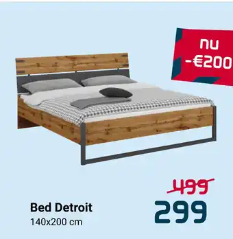 Beddenreus Bed Detroit 140x200cm aanbieding