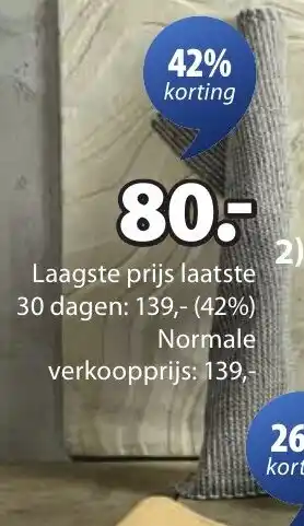 Jysk Lucerne vloerkleed aanbieding