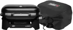 Coolblue Weber Lumin Compact Black + Weber Lumin Premium Hoes aanbieding
