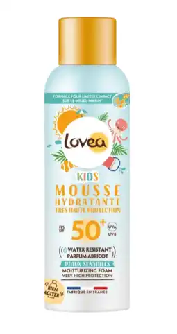 De Online Drogist Lovea Sun Protection Mousse Kids Spf 50 aanbieding