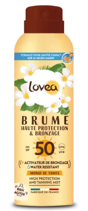 De Online Drogist Lovea High Protection & Tanning Mist SPF50 aanbieding
